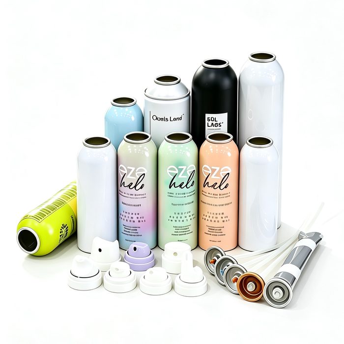 Beauty and cosmetic aluminium aerosol cans