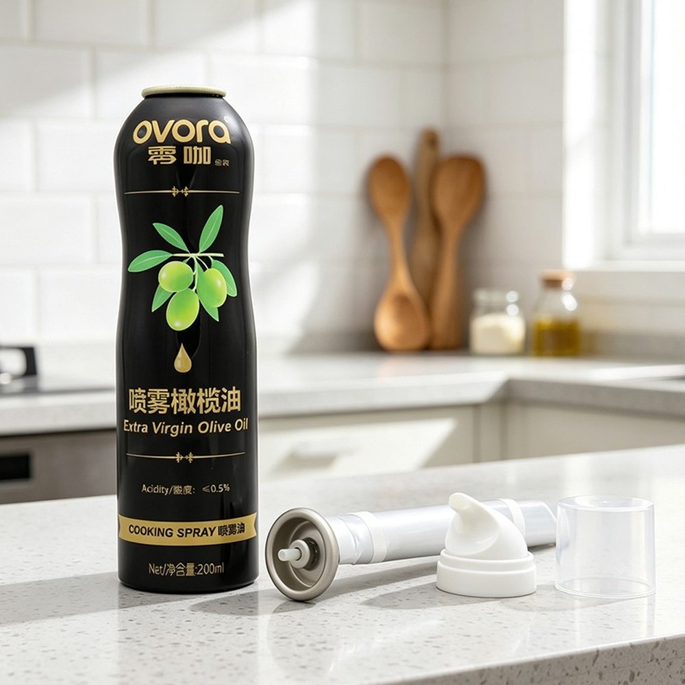 200ml Food-Grade Aluminium Aerosol Can for Olive Oil Spray