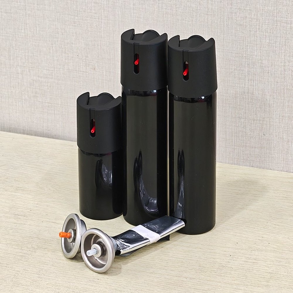 100ml Aluminium Pepper Spray Aerosol Can with Push-Button Top