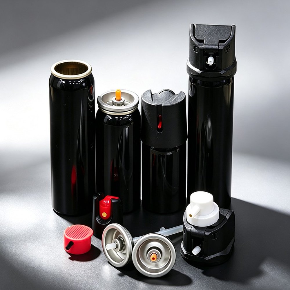 110ml Aluminium Pepper Spray Aerosol Can with Push-Button Top