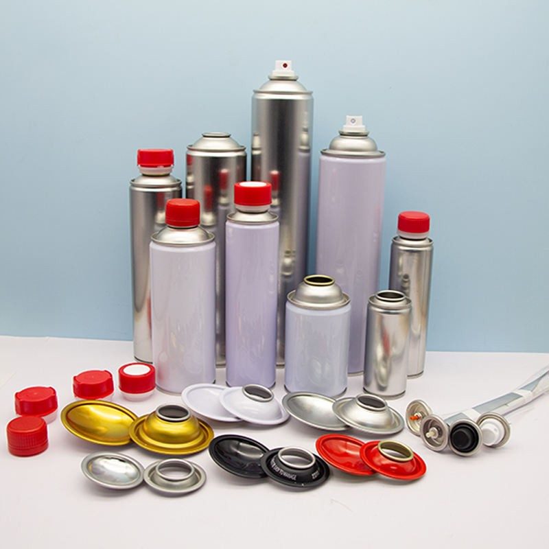 Tinplate Aerosol Cans with Cones, Domes, Caps and Valves